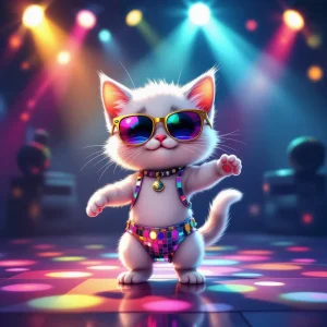 micino in discoteca